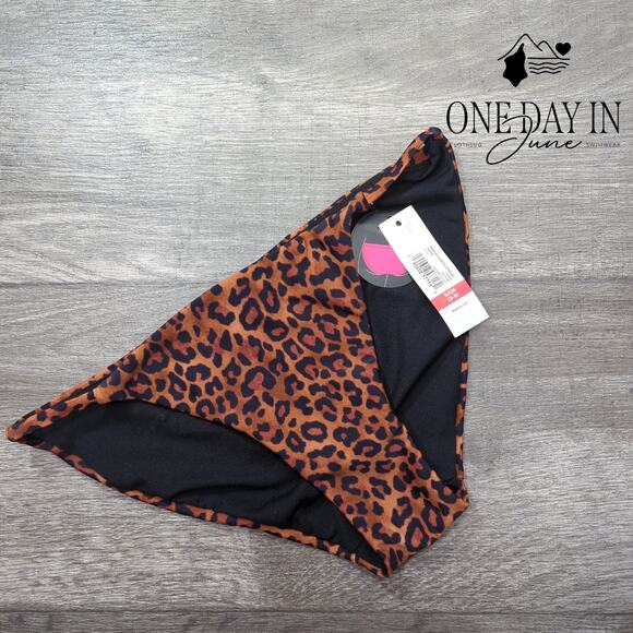 No Boundaries Moderate Coverage Leopard Bikini Bottom Size S - Picture 1 of 5